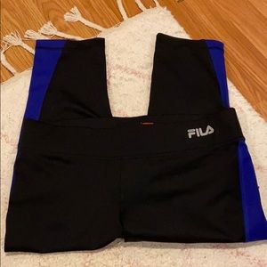 Cropped Fila Sport Black Leggings